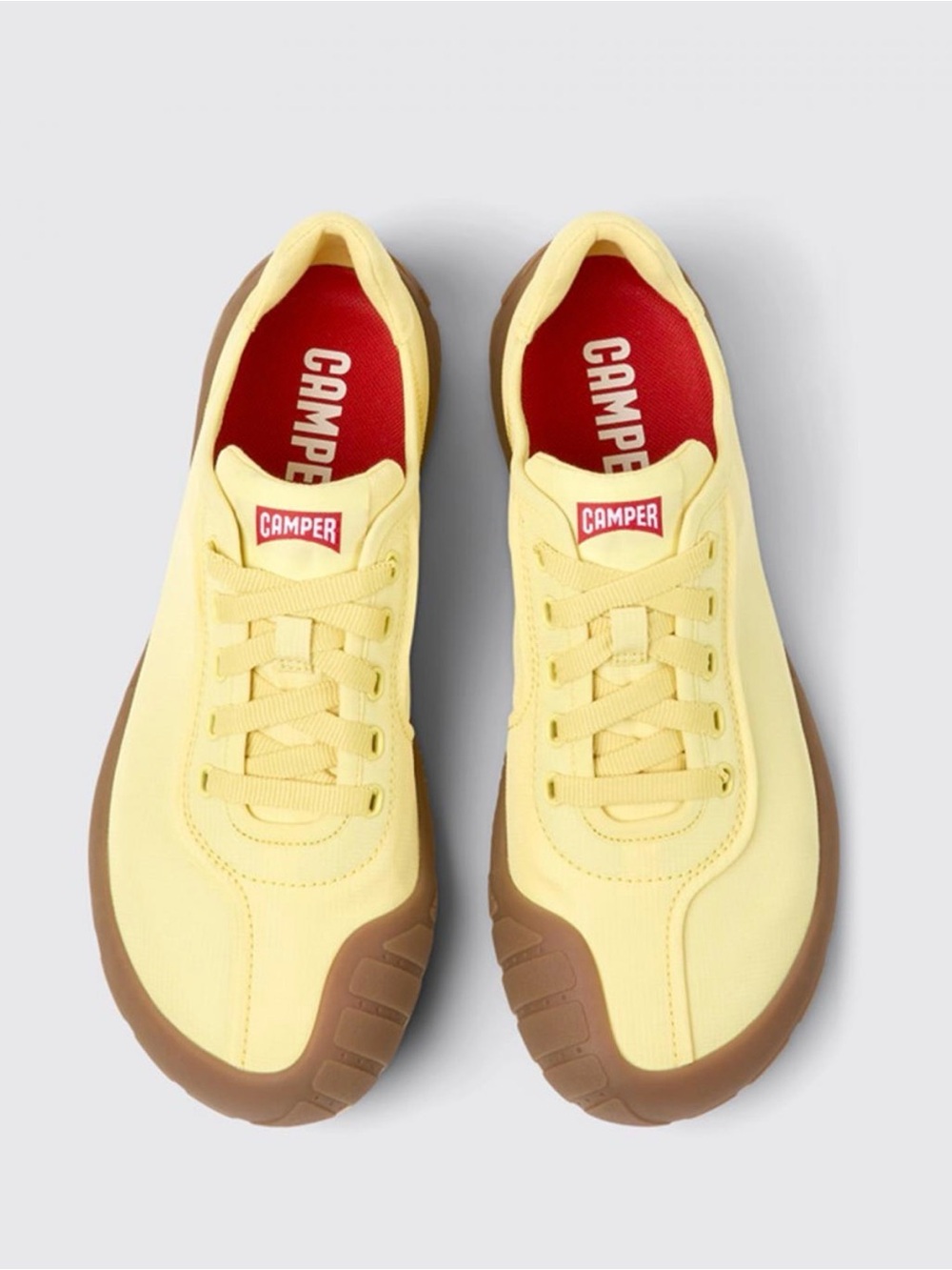Camper Path Women's Sneaker in the "Light Pastel Yellow"